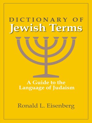 cover image of Dictionary of Jewish Terms